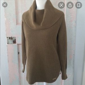 NWT Michael Kors Olive Green Cowl Neck Sweater